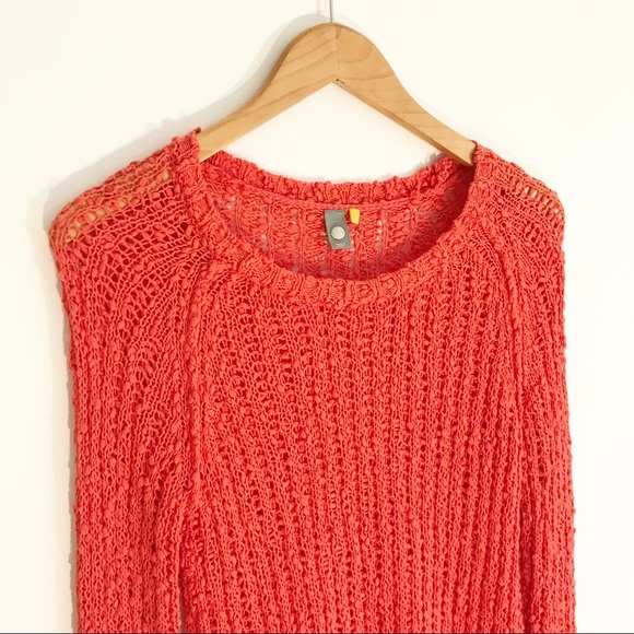 ANTHROPOLOGIE Scallop Lace Hem Knit Sweater - Picture 2 of 7